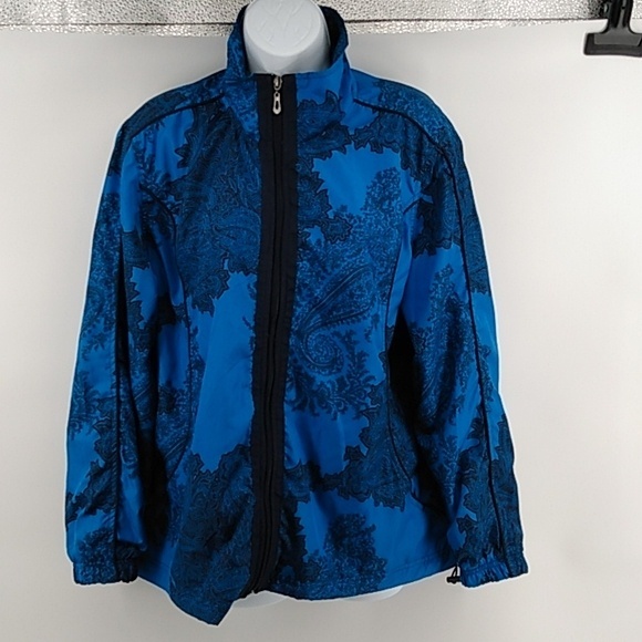 Three hearts size L blue and black Jacket - Picture 1 of 10